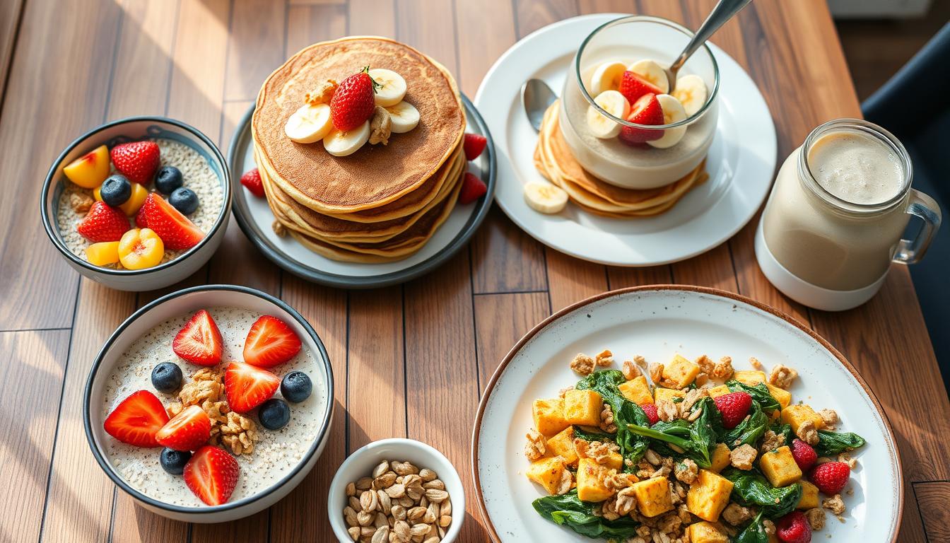 High-protein vegan breakfast