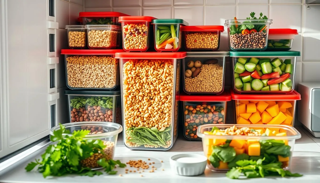 vegan freezer meal prep