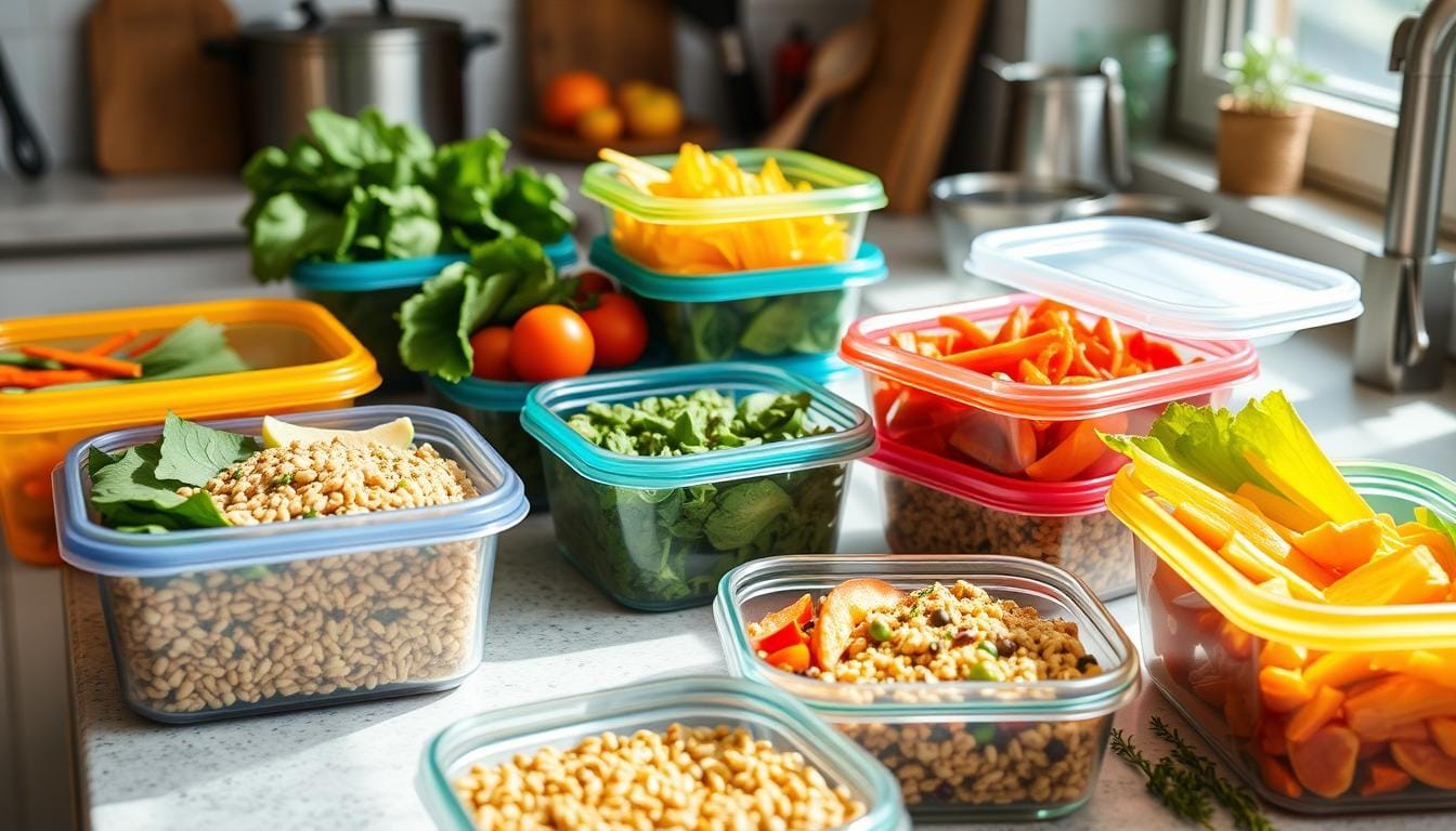 vegan meal prep lunch